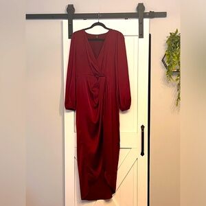 SHEIN - US 12 - Evening Dress - Wine Colour